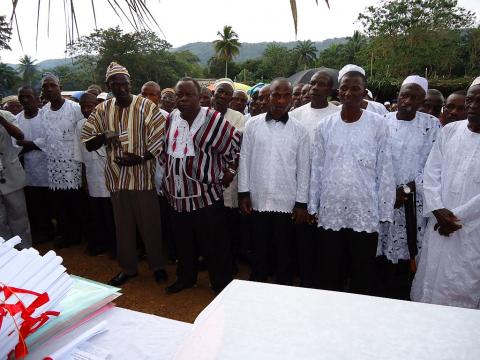 A cross-section of the newly-inaugurated sub chiefs