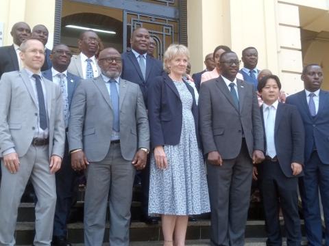 ADB Executive Directors pose with Sierra Leone's ministers of Finance