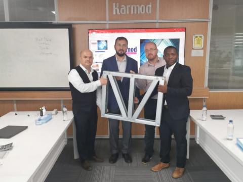 Abdul Kadiru Kaikai receives the materials in Turkey on October 27, 2020