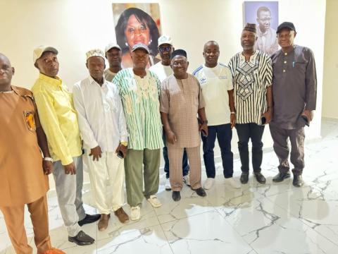 Babadi Kamara with the Kono Paramount Chiefs