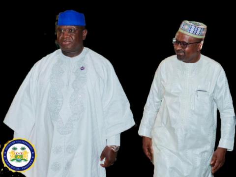 President Bio and VP Juldeh  Jalloh