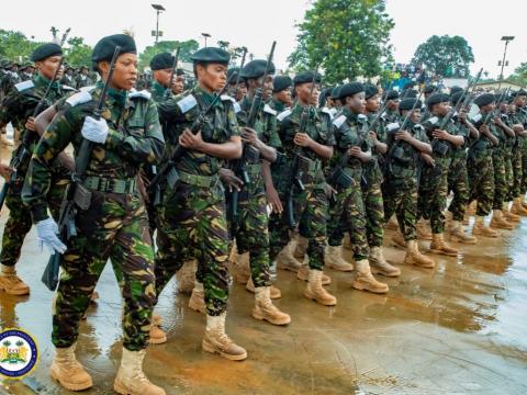 Female recruits of RSLAF