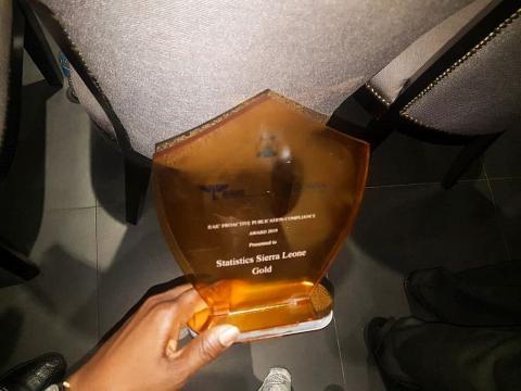 Gold award for Stats Sierra Leone