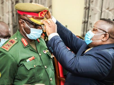 President Bio decorates new CDS as Lieutenant-General