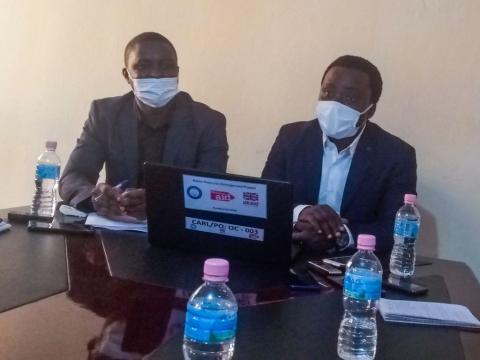 L-R: Project Coordinator Abubarkarr Kallay & CARL Director Ibrahim Tommy