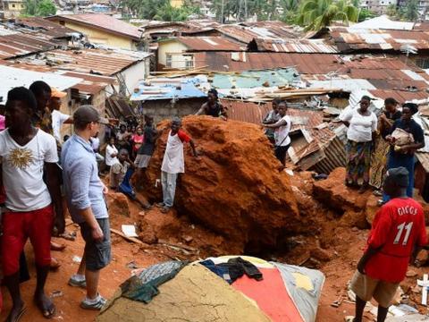 Landslide in Freetown