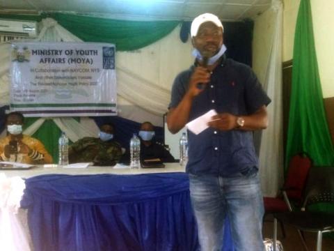 Minister of Youths Affairs Mohamed Orman Bangura