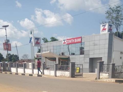 One of Victor Foh's houses in Bo under rentage to a commercial bank