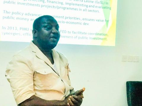 Osman Kamara, Lead Consultant of Planning Ministry