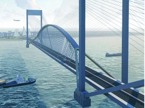 PROPOSED LUNGI BRIDGE