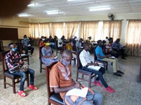Participants at the Love One Another training for Peace Ambassadors