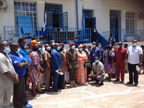 Participants at the planning and orientation for the review process