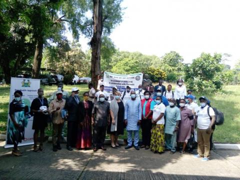 Participants pose for a group photo after the International One Health Day commemoration at Radisson Blu