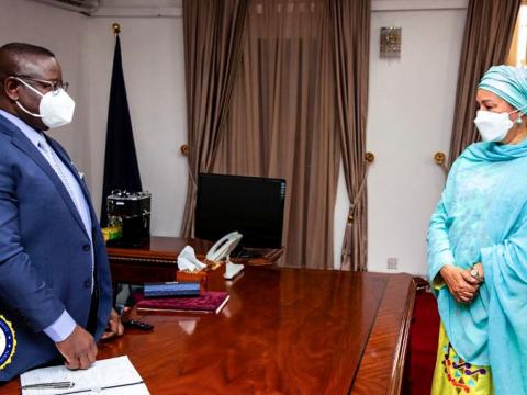 President Bio and Deputy UN chief at State House