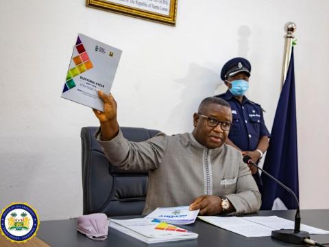 President Bio brandishes the Strategic Plan