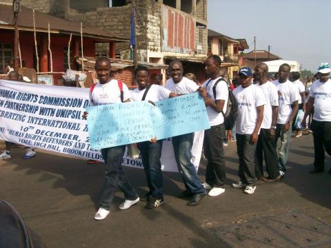 Pride Equality march in Sierra Leone