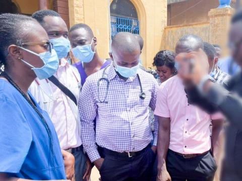 Protesting doctors