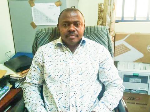 SALWACO station manager, Ibrahim Sawei