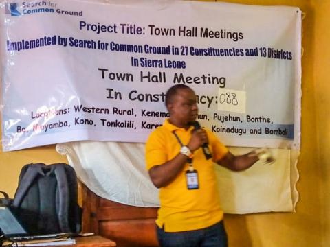 SFCG town hall meeting