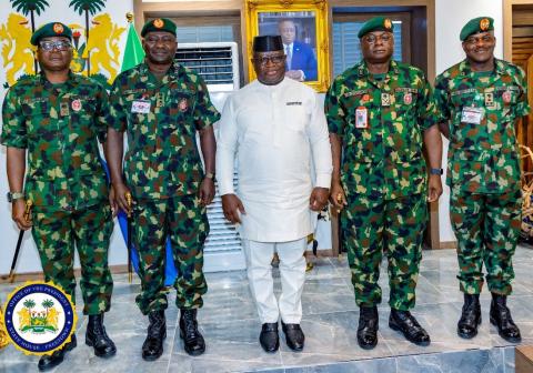 Sierra Leone’s President Julius Maada Bio Receives High-Powered Delegation from ECOWAS and Federal Republic of Nigeria After Security Breach in Freetown