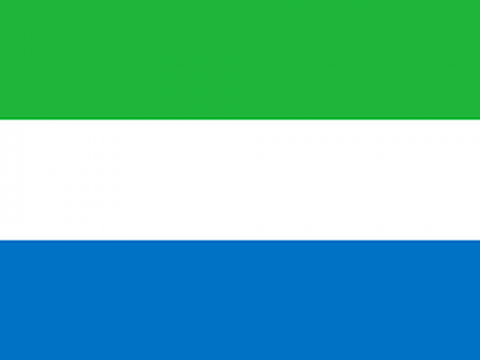 The flag of Sierra Leone