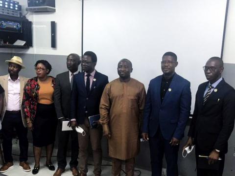 Staff of NMA with the Deputy Minister of Information