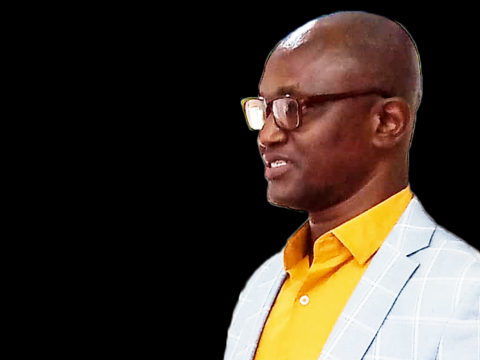 Umaru Fofana delivering a lecture