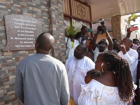 VP Juldeh unveiling the new station