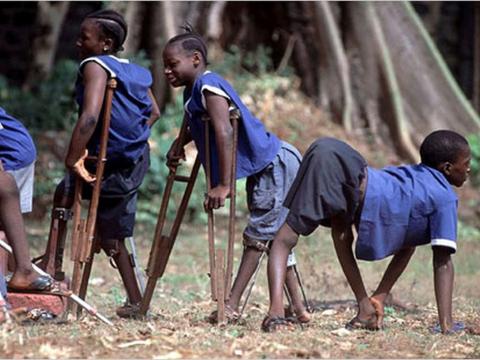 Polio victims