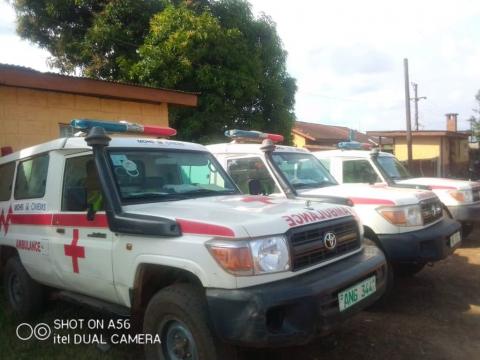 the Parked Ambulances at the Kenema government hospital